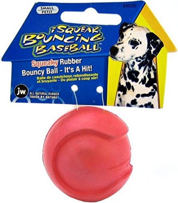 W Pet Company iSqueak Bouncin' Baseball Dog Toy
