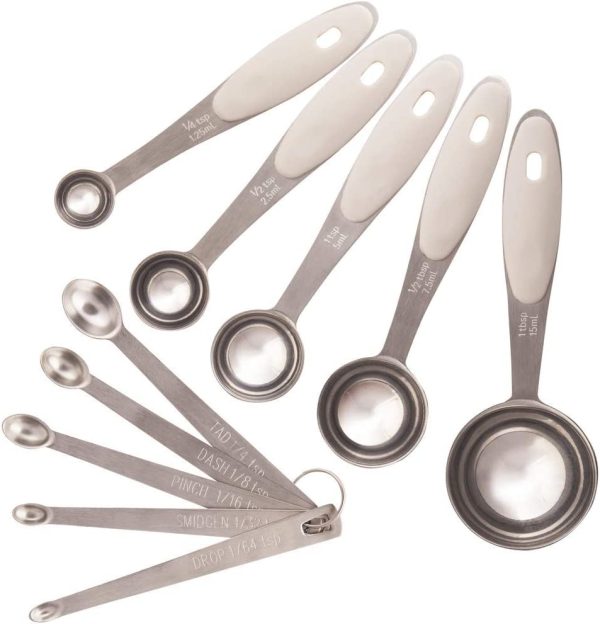 10-Piece Measuring Spoon Set By Chef élite Kitchenwares