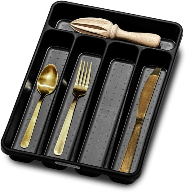 Madesmart Antimicrobial Classic Mini Silverware Tray, Soft Grip