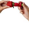 Chef'n Original Stem Gem Strawberry Huller, Red/Green - Image 2