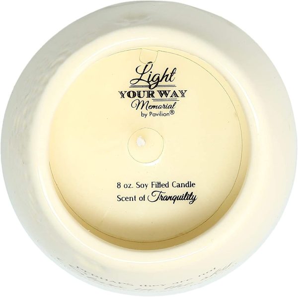 avilion Gift Company 19177 In Memory of Loved One Ceramic Soy Wax Candle 8 oz - Image 2