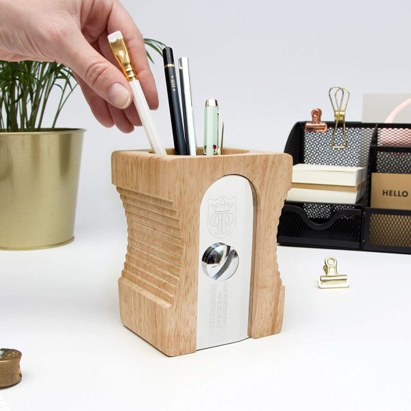 Suck UK | Desk Organizer | Wooden Pen Holder & Pencil Holder For Desk - Image 2