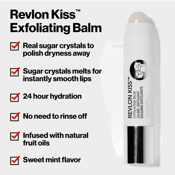 Lip Scrub Balm by Revlon, Kiss Sugar Scrub Exfoliator - Image 2