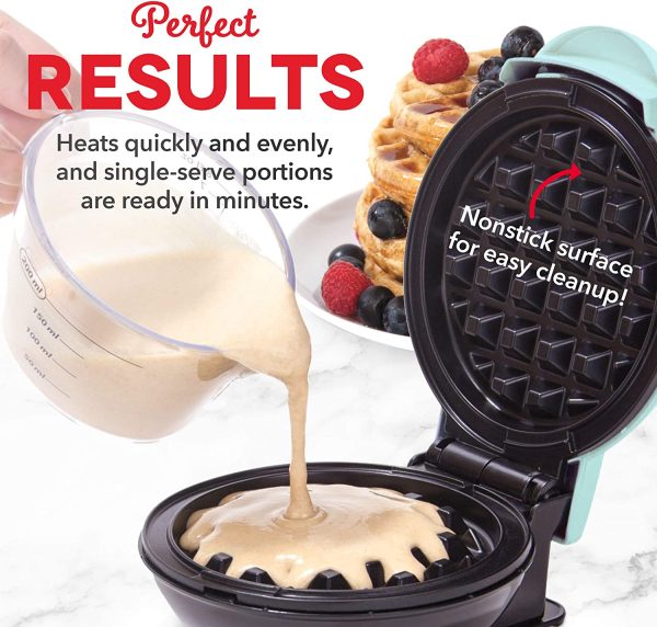 Mini Maker for Individual Waffles, Hash Browns - Image 2