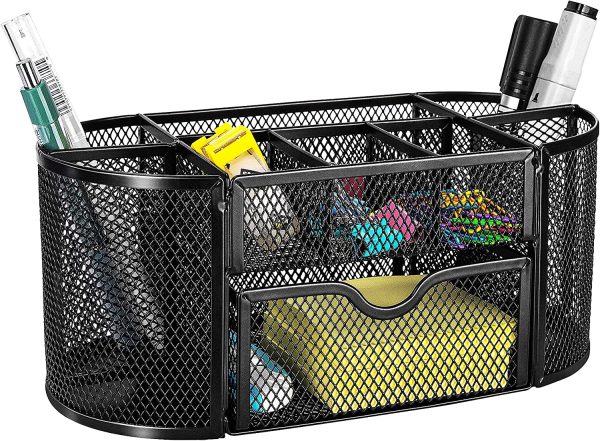 Basics Mesh Desk Office Organizer - Image 2