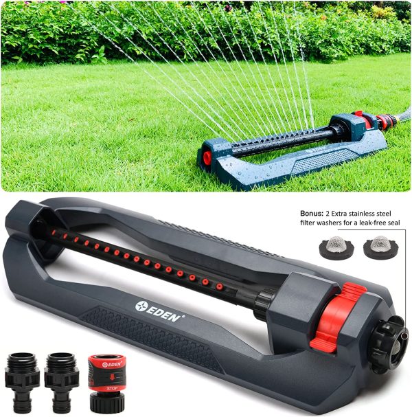 Eden 96213 Lawn & Garden Essential Oscillating Sprinkler