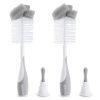 Spong Bottle Brush, 2 Pack, Grey